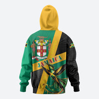 Jamaica Independence Day Hoodie Coat Of Arms With Doctor Bird Tropical Vibes