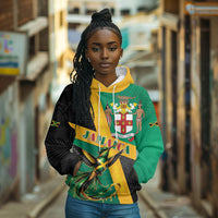 Jamaica Independence Day Hoodie Coat Of Arms With Doctor Bird Tropical Vibes