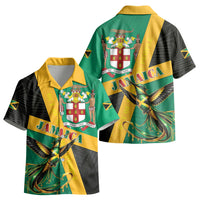 Jamaica Independence Day Kid Hawaiian Shirt Coat Of Arms With Doctor Bird Tropical Vibes LT05