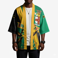 Jamaica Independence Day Kimono Coat Of Arms With Doctor Bird Tropical Vibes