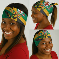 Jamaica Independence Day Neck Gaiter Coat Of Arms With Doctor Bird Tropical Vibes