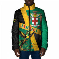 Jamaica Independence Day Padded Jacket Coat Of Arms With Doctor Bird Tropical Vibes
