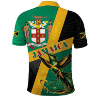 Jamaica Independence Day Polo Shirt Coat Of Arms With Doctor Bird Tropical Vibes