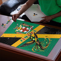 Jamaica Independence Day Puzzle Coat Of Arms With Doctor Bird Tropical Vibes