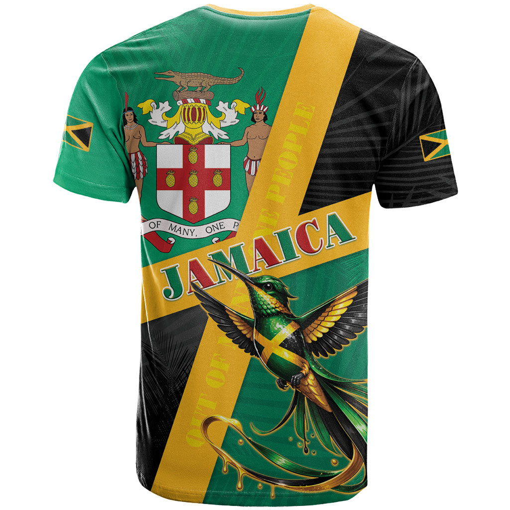Jamaica Independence Day T shirt Coat Of Arms With Doctor Bird Tropical Vibes