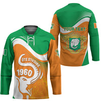 Personalized Ivory Coast 1960 Hockey Jersey Happy Independence Day