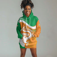 Personalized Ivory Coast 1960 Hoodie Dress Happy Independence Day
