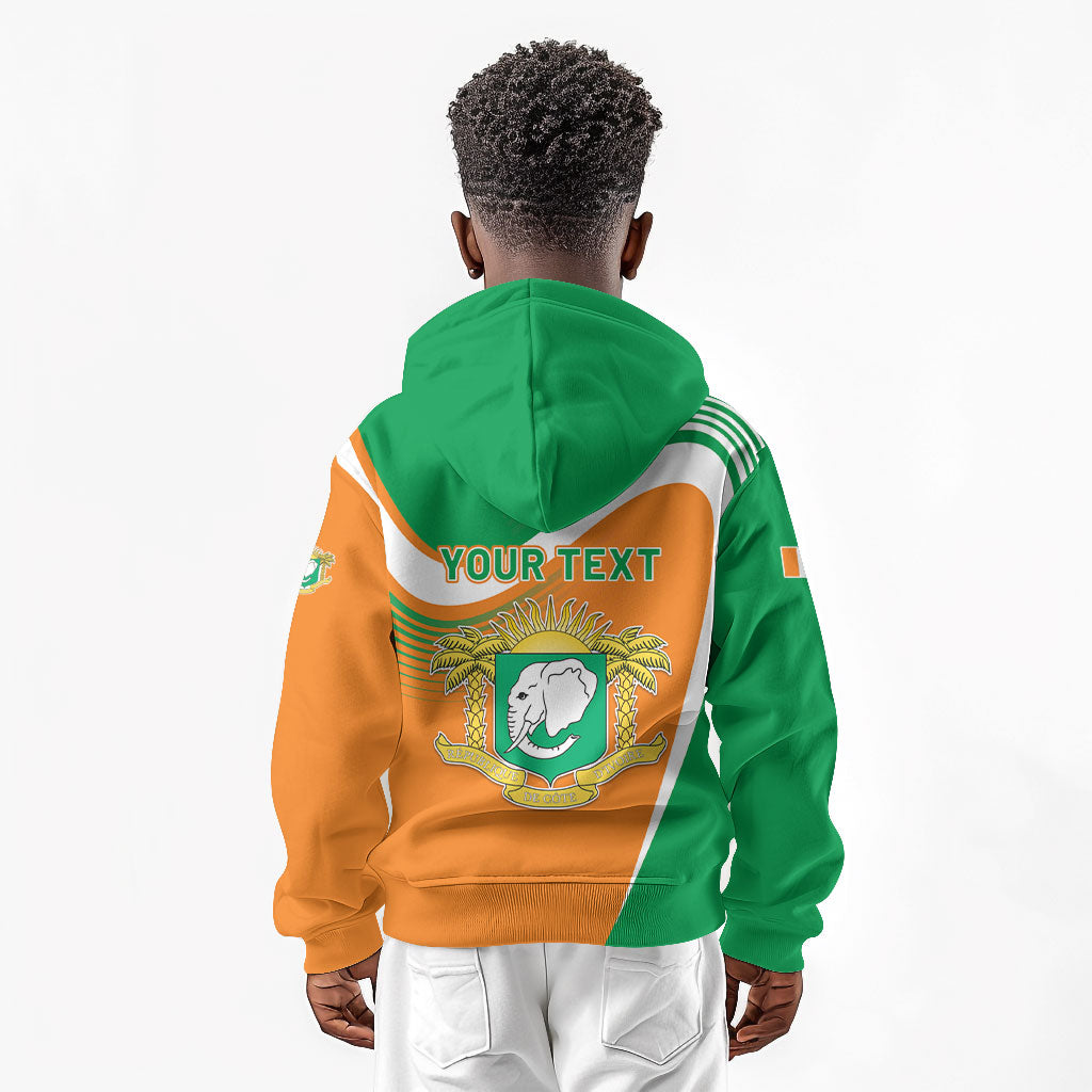 Personalized Ivory Coast 1960 Kid Hoodie Happy Independence Day