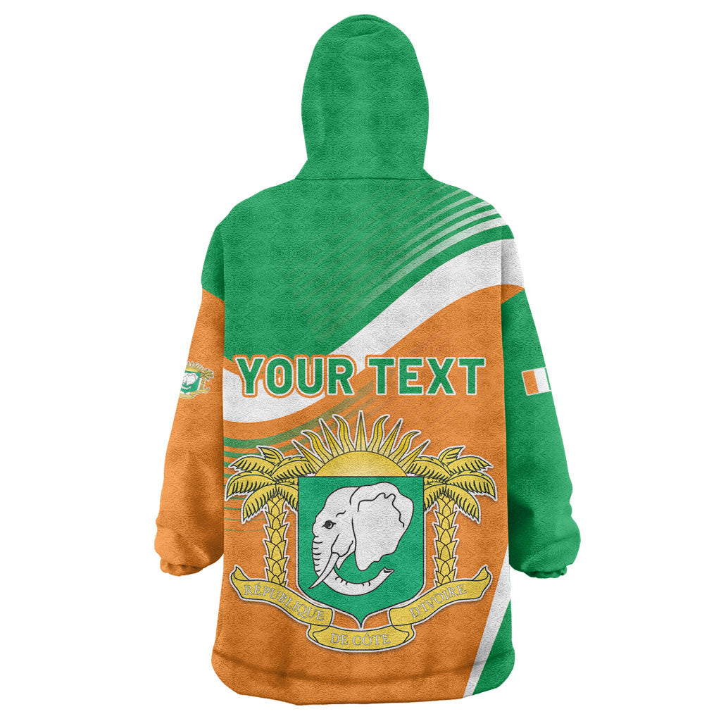 Personalized Ivory Coast 1960 Kid Wearable Blanket Hoodie Happy Independence Day