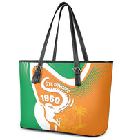 Ivory Coast 1960 Leather Tote Bag Happy Independence Day
