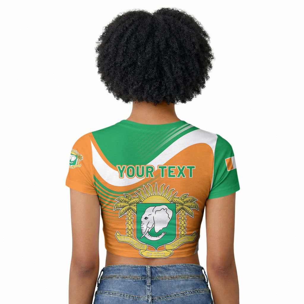 Personalized Ivory Coast 1960 Raglan Cropped T shirt Happy Independence Day