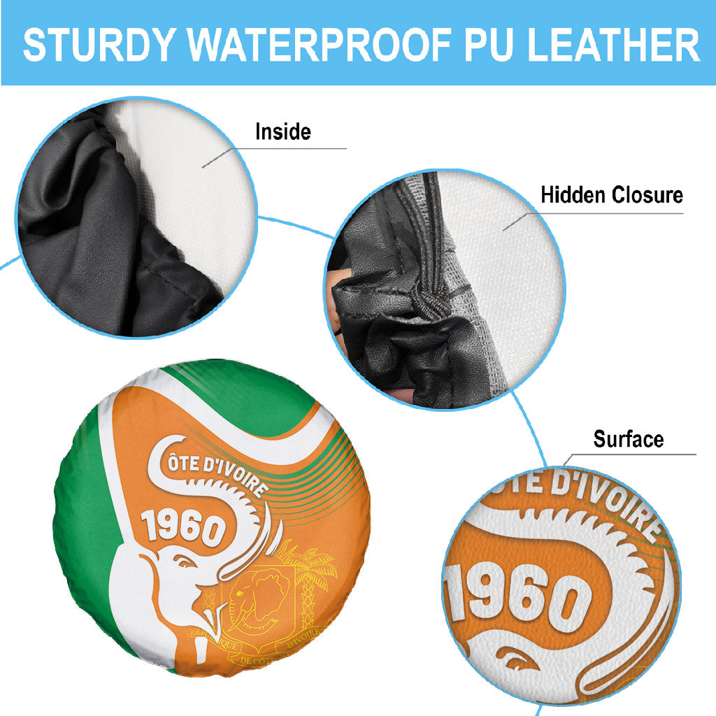 Ivory Coast 1960 Spare Tire Cover Happy Independence Day