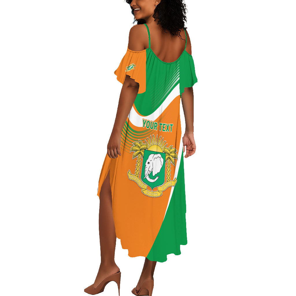 Personalized Ivory Coast 1960 Summer Maxi Dress Happy Independence Day