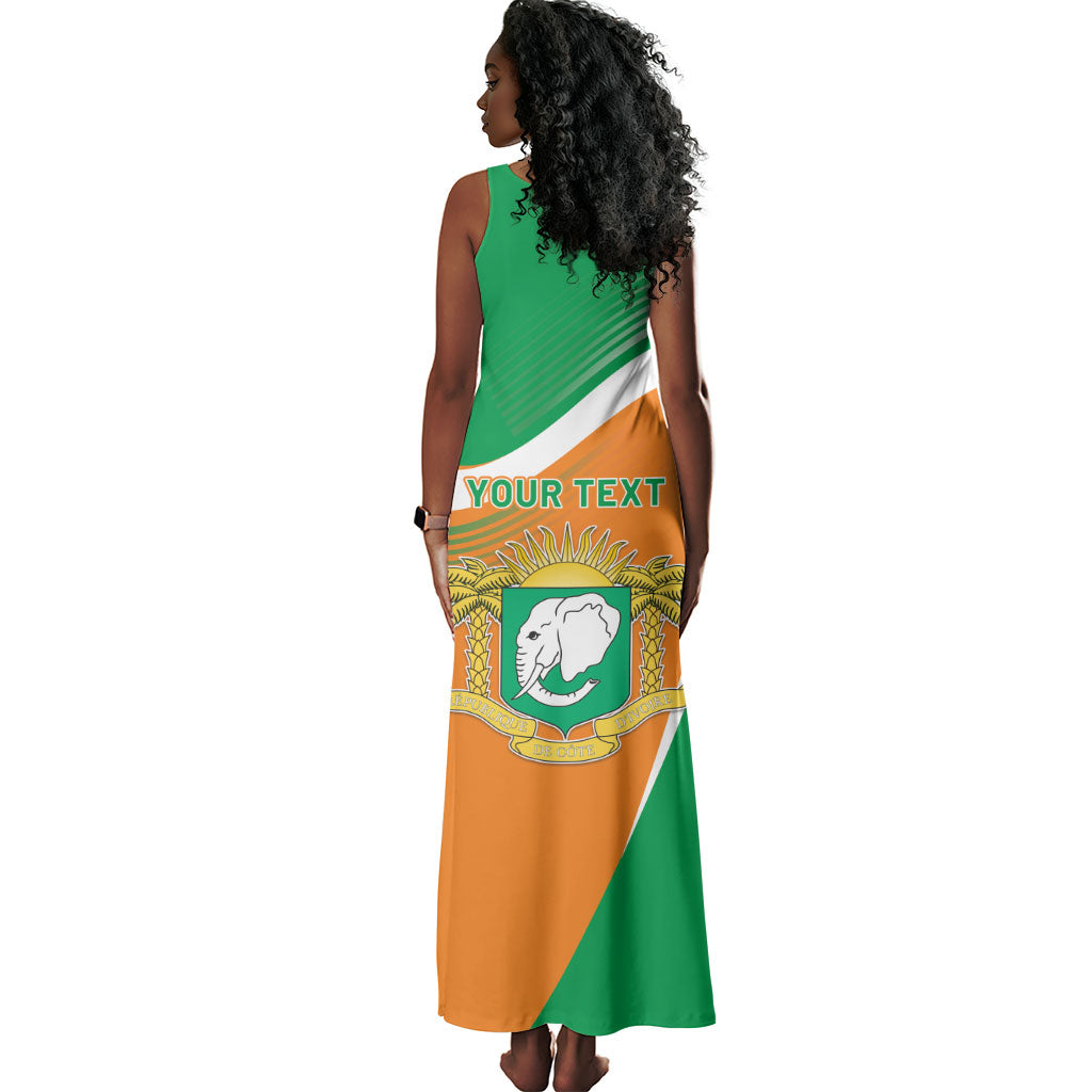 Personalized Ivory Coast 1960 Tank Maxi Dress Happy Independence Day
