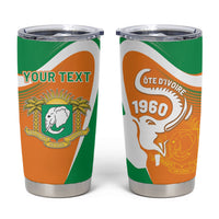 Personalized Ivory Coast 1960 Tumbler Cup Happy Independence Day