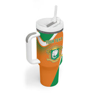 Personalized Ivory Coast 1960 Tumbler With Handle Happy Independence Day