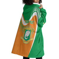 Personalized Ivory Coast 1960 Wearable Blanket Hoodie Happy Independence Day