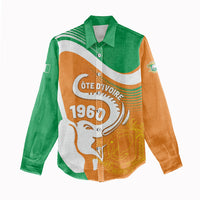 Personalized Ivory Coast 1960 Women Casual Shirt Happy Independence Day