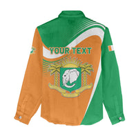 Personalized Ivory Coast 1960 Women Casual Shirt Happy Independence Day