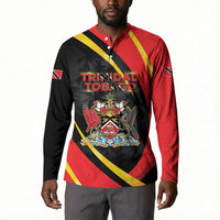 Trinidad And Tobago Independence Day Button Sweatshirt Two Islands One Nation Endless Pride