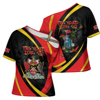 Trinidad And Tobago Independence Day Cross Shoulder Shirt Two Islands One Nation Endless Pride