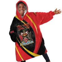 Trinidad And Tobago Independence Day Kid Wearable Blanket Hoodie Two Islands One Nation Endless Pride