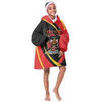 Trinidad And Tobago Independence Day Kid Wearable Blanket Hoodie Two Islands One Nation Endless Pride