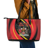 Trinidad And Tobago Independence Day Leather Tote Bag Two Islands One Nation Endless Pride