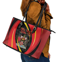 Trinidad And Tobago Independence Day Leather Tote Bag Two Islands One Nation Endless Pride
