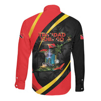 Trinidad And Tobago Independence Day Long Sleeve Button Shirt Two Islands One Nation Endless Pride