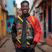 Trinidad And Tobago Independence Day Sleeve Zip Bomber Jacket Two Islands One Nation Endless Pride