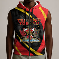 Trinidad And Tobago Independence Day Sleeveless Zip Hoodie Two Islands One Nation Endless Pride
