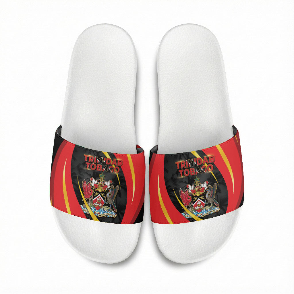 Trinidad And Tobago Independence Day Slide Sandals Two Islands One Nation Endless Pride