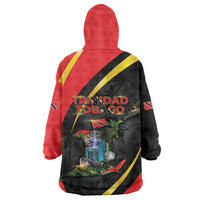 Trinidad And Tobago Independence Day Wearable Blanket Hoodie Two Islands One Nation Endless Pride