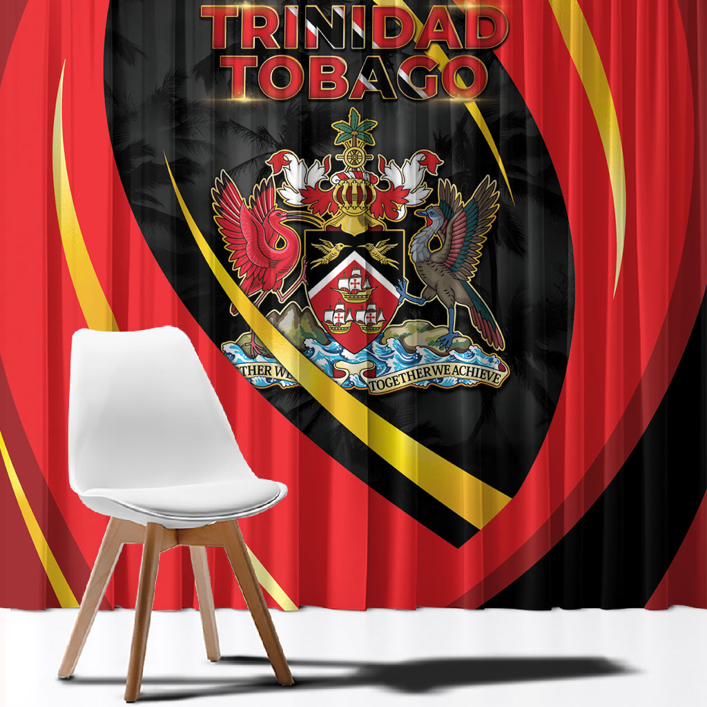 Trinidad And Tobago Independence Day Window Curtain Two Islands One Nation Endless Pride