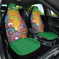 Hippie Peace Love Car Seat Cover Colorful Style - Wonder Print Shop