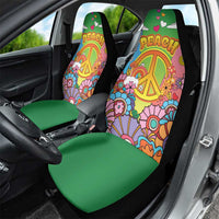Hippie Peace Love Car Seat Cover Colorful Style - Wonder Print Shop