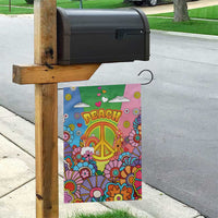 Hippie Peace Love Garden Flag Colorful Style - Wonder Print Shop