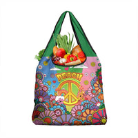 Hippie Peace Love Grocery Bag Colorful Style - Wonder Print Shop
