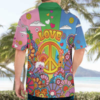 Hippie Peace Love Hawaiian Shirt Colorful Style - Wonder Print Shop
