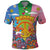 Hippie Peace Love Polo Shirt Colorful Style - Wonder Print Shop