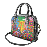Hippie Peace Love Shoulder Handbag Colorful Style - Wonder Print Shop
