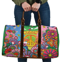 Hippie Peace Love Travel Bag Colorful Style - Wonder Print Shop