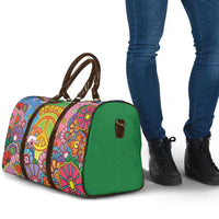 Hippie Peace Love Travel Bag Colorful Style - Wonder Print Shop