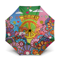 Hippie Peace Love Umbrella Colorful Style - Wonder Print Shop