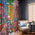 Hippie Peace Love Window Curtain Colorful Style - Wonder Print Shop