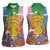 Hippie Peace Love Women Sleeveless Polo Shirt Colorful Style - Wonder Print Shop
