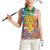 Hippie Peace Love Women Sleeveless Polo Shirt Colorful Style - Wonder Print Shop