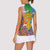 Hippie Peace Love Women Sleeveless Polo Shirt Colorful Style - Wonder Print Shop