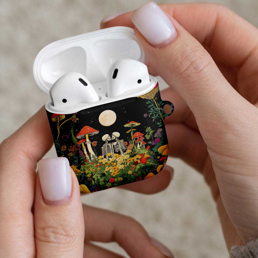 Skeleton Lovers AirPods Case Hippie Gothic Aesthetic - Wonder Print Shop